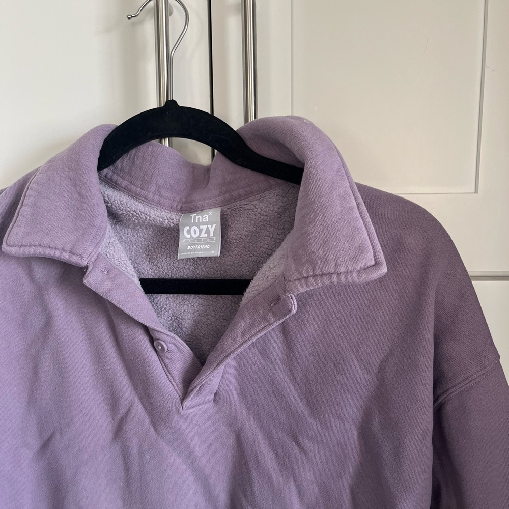 Aritzia TNA Cozy Polo Sweatshirt